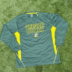 Men’s Oregon Ducks Green and Yellow Long Sleeve Shirt